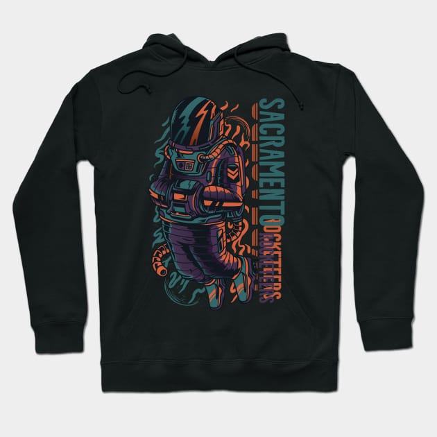 Sacramento Rocketeers Hoodie by LaarniGallery